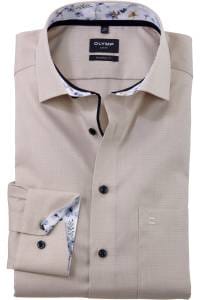 OLYMP Luxor Modern Fit Hemd natur, Einfarbig