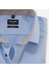 OLYMP Luxor Modern Fit Hemd bleu, Einfarbig