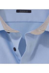 OLYMP Luxor Modern Fit Hemd bleu, Einfarbig