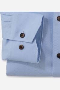 OLYMP Luxor Modern Fit Hemd bleu, Einfarbig
