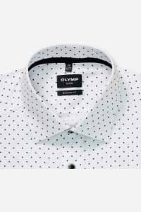 OLYMP Luxor Modern Fit Hemd weiss, Bedruckt