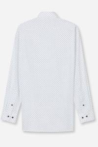 OLYMP Luxor Modern Fit Hemd weiss, Bedruckt