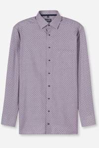 OLYMP Luxor Modern Fit Hemd violett, Bedruckt