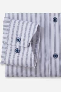 OLYMP Luxor Modern Fit Hemd marine, Gestreift