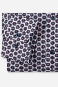 OLYMP Luxor Modern Fit Hemd weiss, Bedruckt