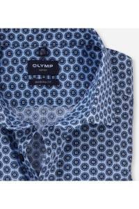 OLYMP Luxor Modern Fit Hemd bleu, Bedruckt