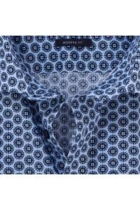 OLYMP Luxor Modern Fit Hemd bleu, Bedruckt