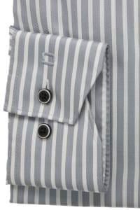 OLYMP Luxor Modern Fit Hemd grau, Gestreift