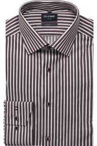 OLYMP Luxor Modern Fit Hemd violett, Gestreift