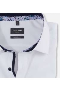 OLYMP Luxor Modern Fit Hemd weiss, Einfarbig