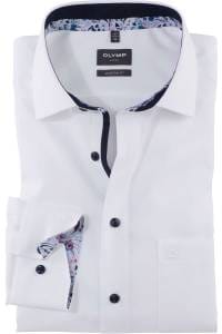 OLYMP Luxor Modern Fit Hemd weiss, Einfarbig
