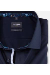 OLYMP Luxor Modern Fit Hemd kobalt, Einfarbig