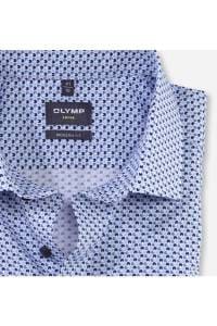 OLYMP Luxor Modern Fit Hemd bleu, Bedruckt