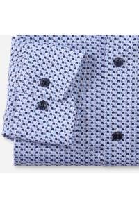OLYMP Luxor Modern Fit Hemd bleu, Bedruckt