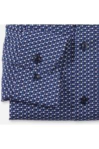 OLYMP Luxor Modern Fit Hemd marine/weiss, Gemustert