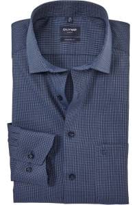 OLYMP Luxor Modern Fit Hemd marine, Faux-uni