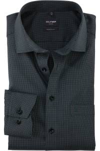 OLYMP Luxor Modern Fit Hemd grün, Faux-uni