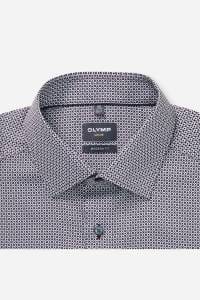 OLYMP Luxor Modern Fit Hemd violett, Bedruckt