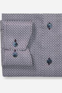 OLYMP Luxor Modern Fit Hemd violett, Bedruckt