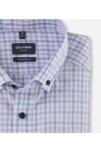 OLYMP Luxor Modern Fit Hemd rosenholz, Kariert