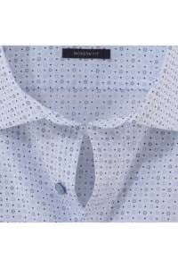 OLYMP Luxor Modern Fit Hemd weiss, Bedruckt