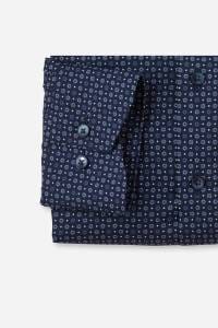 OLYMP Luxor Modern Fit Hemd marine, Bedruckt