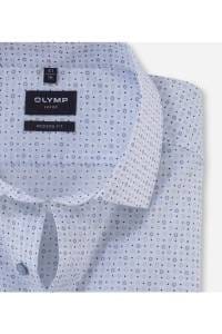 OLYMP Luxor Modern Fit Hemd weiss, Bedruckt