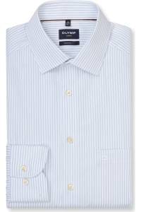 OLYMP Luxor Modern Fit Hemd bleu, Gestreift
