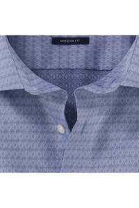 OLYMP Luxor Modern Fit Hemd marine, Faux-uni
