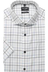 OLYMP Luxor Modern Fit Hemd weiss, Kariert