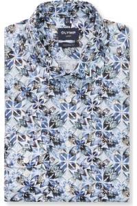 OLYMP Luxor Modern Fit Hemd weiss, Bedruckt