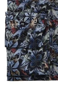 OLYMP Luxor Modern Fit Hemd marine, Blumen