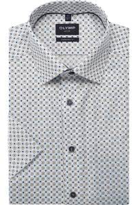 OLYMP Luxor Modern Fit Hemd weiss, Bedruckt