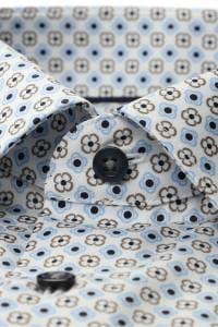 OLYMP Luxor Modern Fit Hemd weiss, Bedruckt