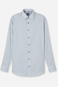 OLYMP Luxor Modern Fit Hemd weiss, Bedruckt