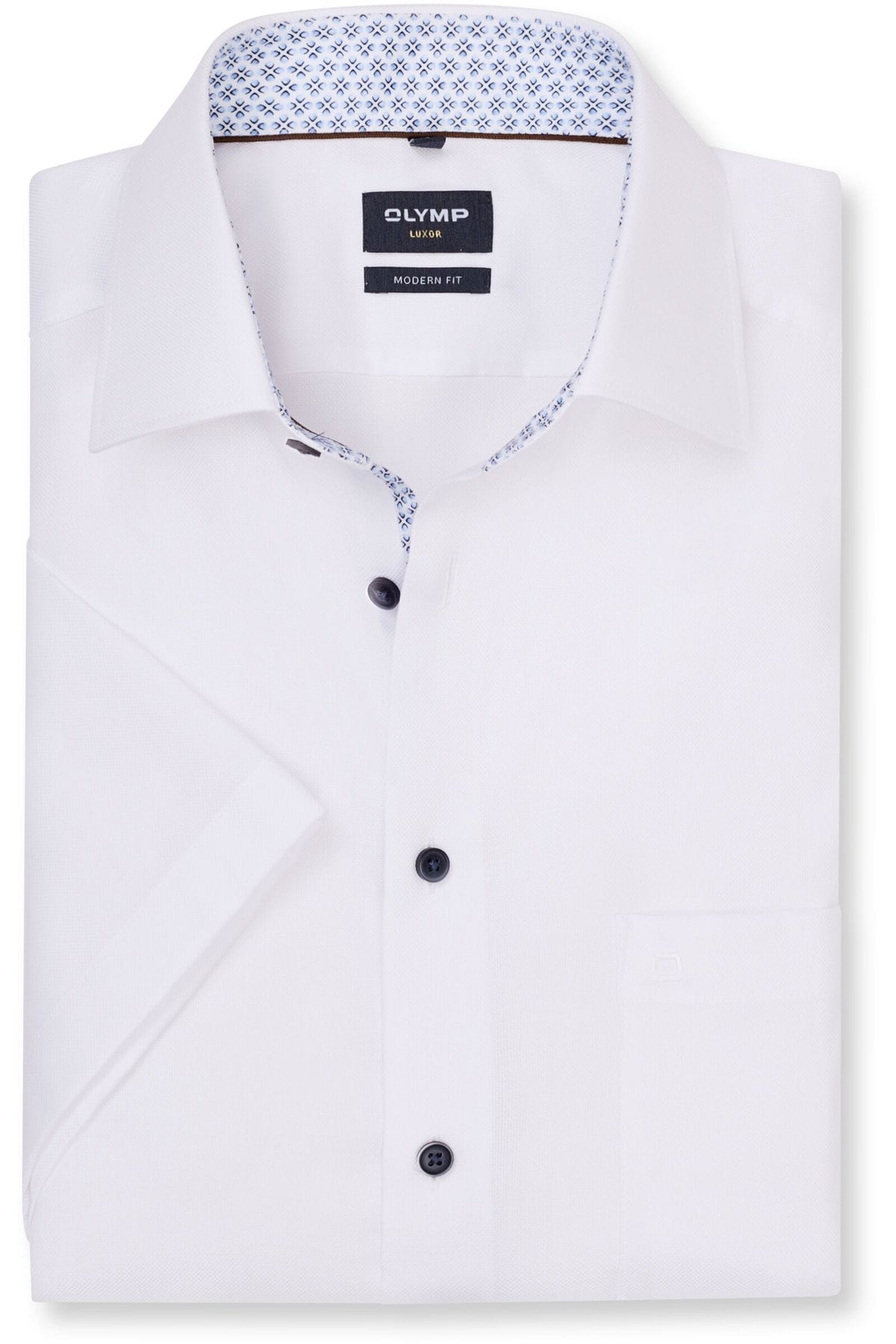 OLYMP Luxor Modern Fit Hemd weiss, Einfarbig