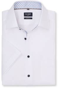 OLYMP Luxor Modern Fit Hemd weiss, Einfarbig