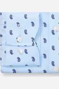 OLYMP Luxor Modern Fit Hemd bleu, Bedruckt