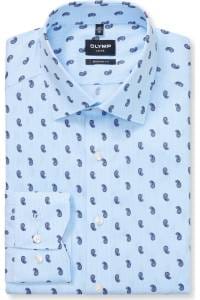 OLYMP Luxor Modern Fit Hemd bleu, Bedruckt