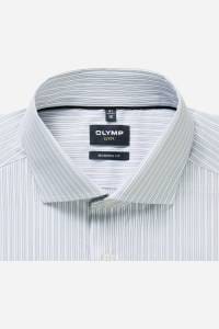 OLYMP Luxor Modern Fit Hemd silbergrau, Gestreift