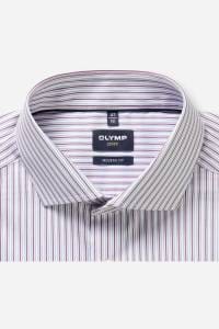 OLYMP Luxor Modern Fit Hemd mauve, Gestreift