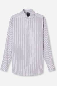 OLYMP Luxor Modern Fit Hemd mauve, Gestreift