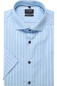 OLYMP Luxor Modern Fit Hemd bleu, Gestreift