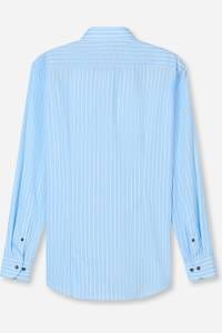 OLYMP Luxor Modern Fit Hemd bleu, Gestreift