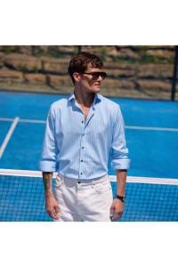 OLYMP Luxor Modern Fit Hemd bleu, Gestreift