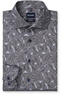 OLYMP Luxor Modern Fit Hemd marine, Bedruckt