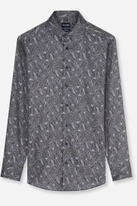 OLYMP Luxor Modern Fit Hemd marine, Bedruckt