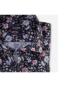 OLYMP Luxor Modern Fit Hemd marine, Bedruckt