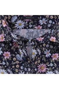 OLYMP Luxor Modern Fit Hemd marine, Bedruckt