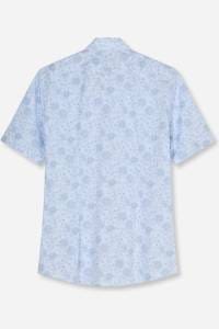 OLYMP Luxor Modern Fit Hemd bleu, Blumen